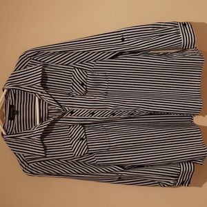 Notations black and white blouse Size Large